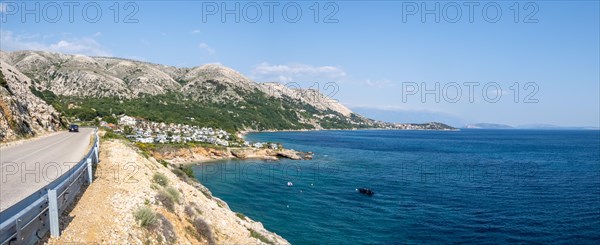 Coastal road to the campsite near Stara Baska