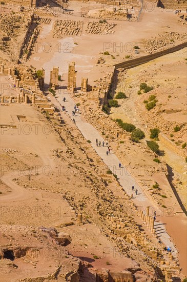 Overlook over the Unesco world heritage site Petra