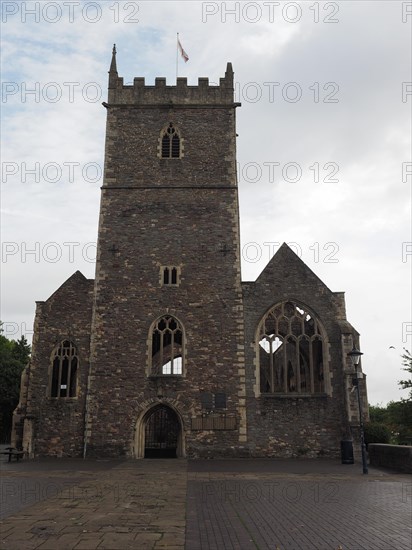 St Peter ruined church in Bristol