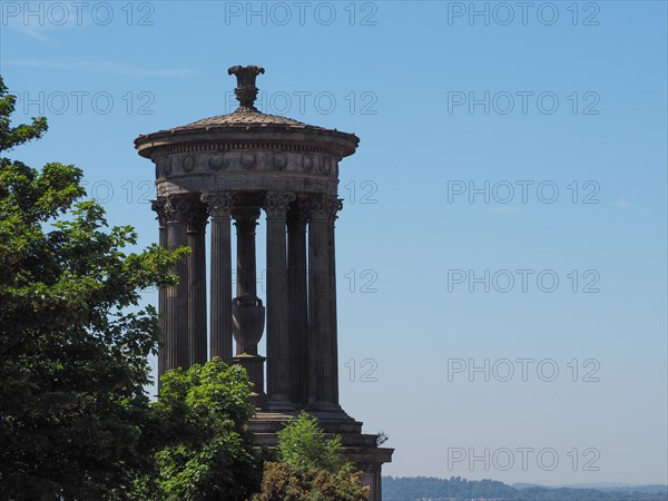 Dugald Steward monument on Calton Hill in Edinburgh