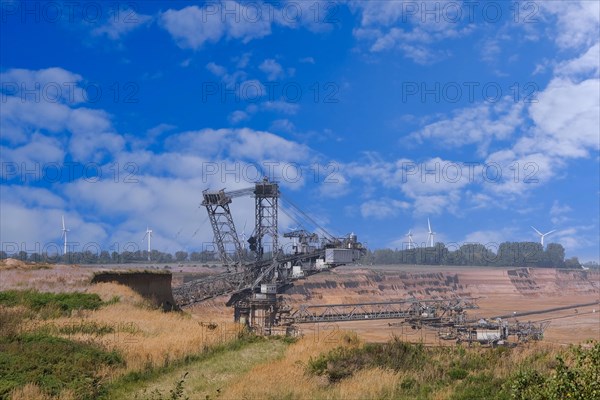 Large excavator in the Garzweiler opencast lignite mine