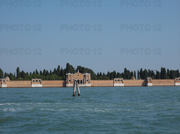 San Michele cemetery island in the Venetian Lagoon in Venice
