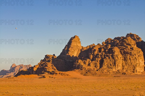 Mountainlandscape and desert in Wadi Rum