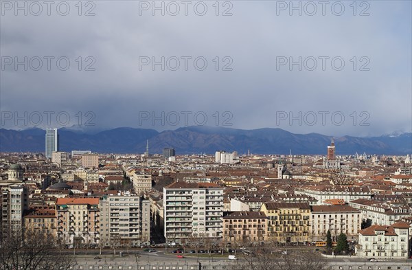 Aerial view of Turin