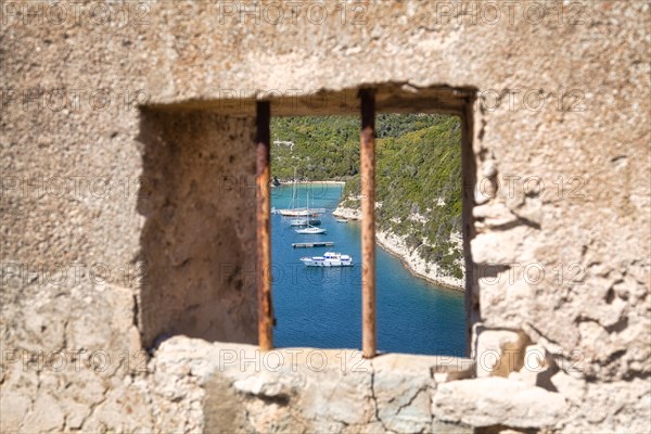 View of boats in the harbour