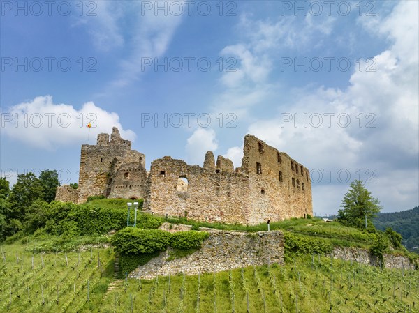 Aerial view of Staufen Castle