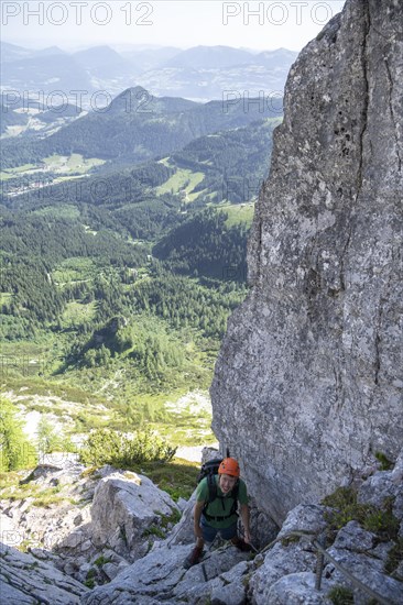 Mountaineer on the Mannlsteig