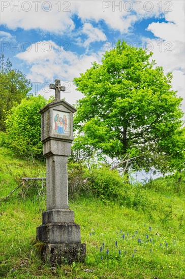 Wayside shrine as a station of a Way of the Cross