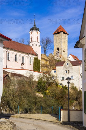 Church and castle ruins