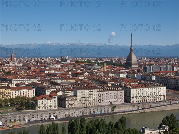 Aerial view of Turin