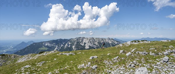 Mountaineer on the ridge