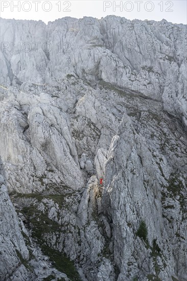 Mountaineer on the Mannlsteig