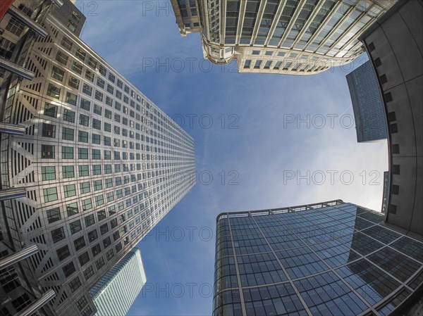 Canary Wharf skyline in London