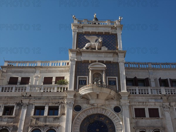 St Mark clock tower in Venice