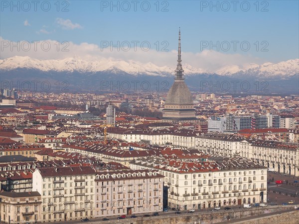 Aerial view of Turin