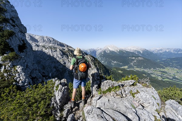 Mountaineer on the Mannlsteig