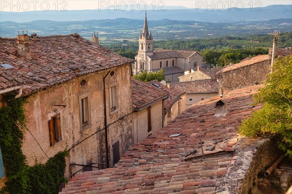 View over the rooftops of Bonnieux