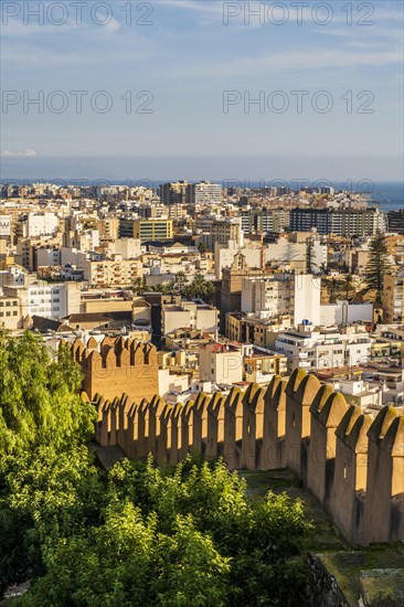 Great viw of the Alcazaba of Almeria