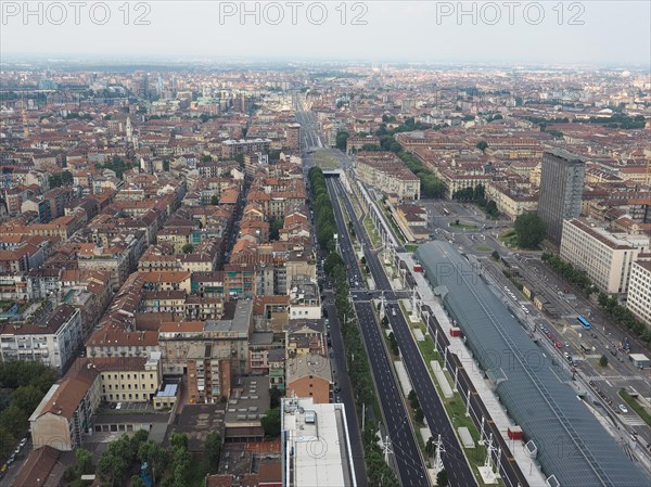 Aerial view of Turin