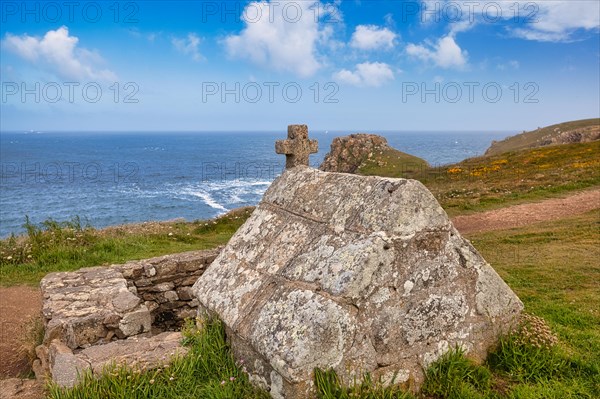 Part of the Saint-They Chapel at Pointe du Van