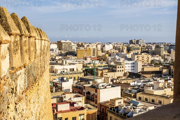 Great viw of the Alcazaba of Almeria