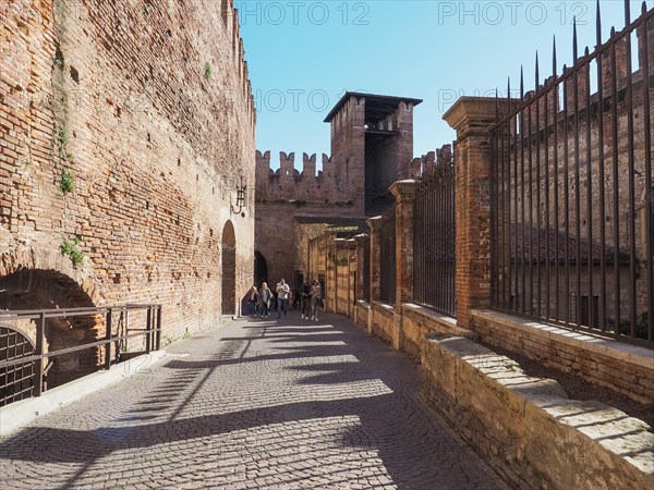 Castelvecchio Bridge aka Scaliger Bridge in Verona