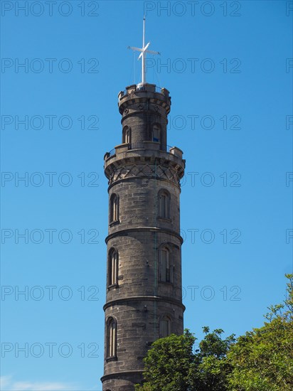 Nelson monument on Calton Hill in Edinburgh