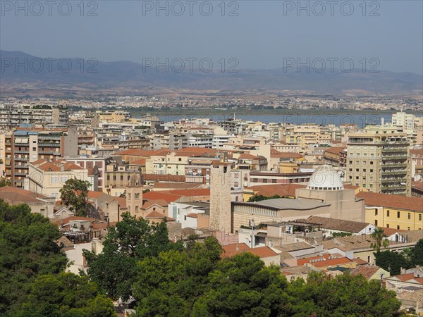 Aerial view of Cagliari