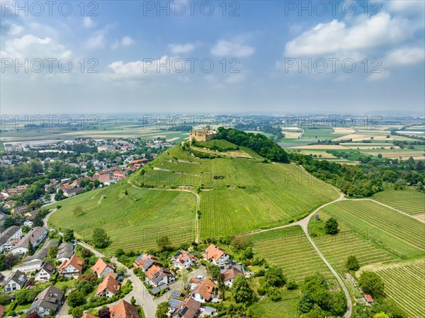 Aerial view of Staufen Castle