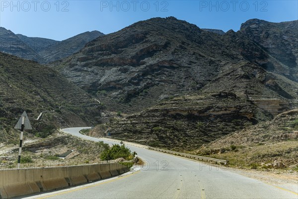 Rugged mountains west of Salalah