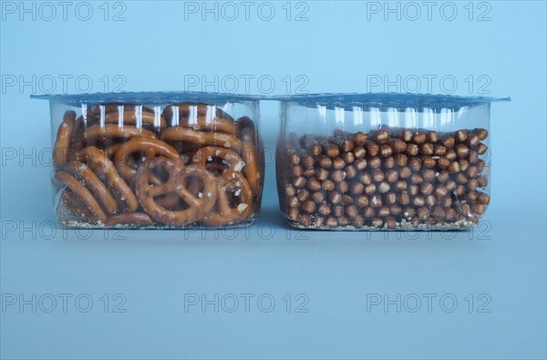 Pretzel bread and salted stick baked food