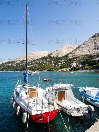 Boats in the harbour of Stara Baska