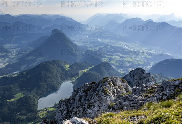 View from the summit of the Scheffauer on Hintersteiner See and Inntal