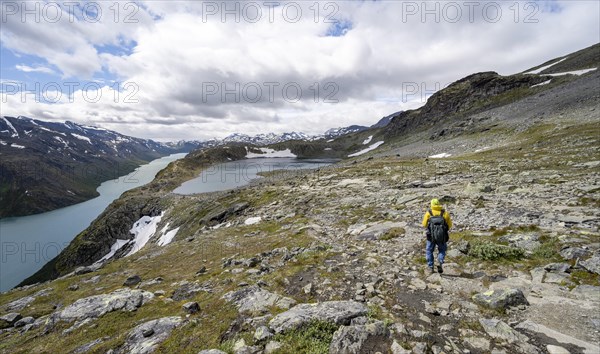 Mountaineer on Besseggen hike