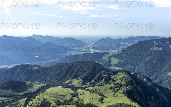 View from the Kaiser Mountains into the Inn Valley