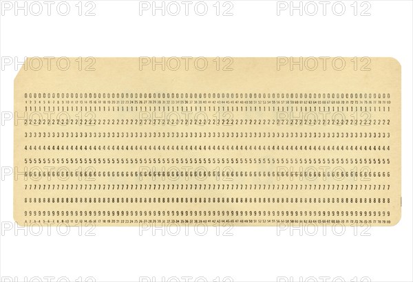 Blank Punched Card