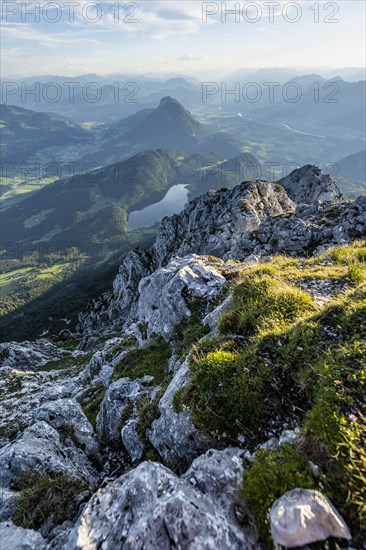 View from the summit of the Scheffauer on Hintersteiner See and Inntal