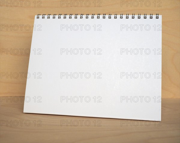 Blank calendar page