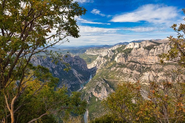 View of the Verdon Gorge