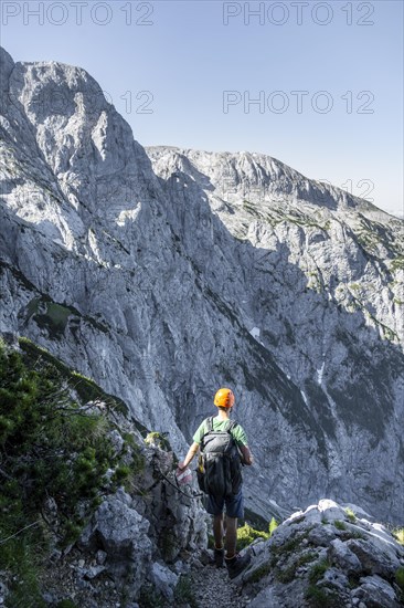 Mountaineer on the Mannlsteig