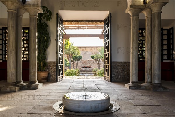 Indoor fountain in the Alcazaba of Almeria