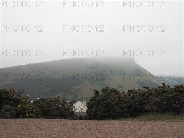 Arthur's Seat seen from Calton Hill in Edinburgh