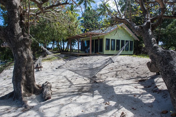 Hammock before a tourist bungalow