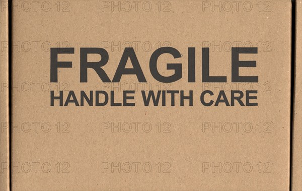 Fragile handle with care label tag