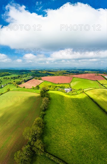 Panorama of Fields and Farms