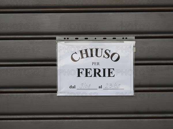 Chiuso per ferie