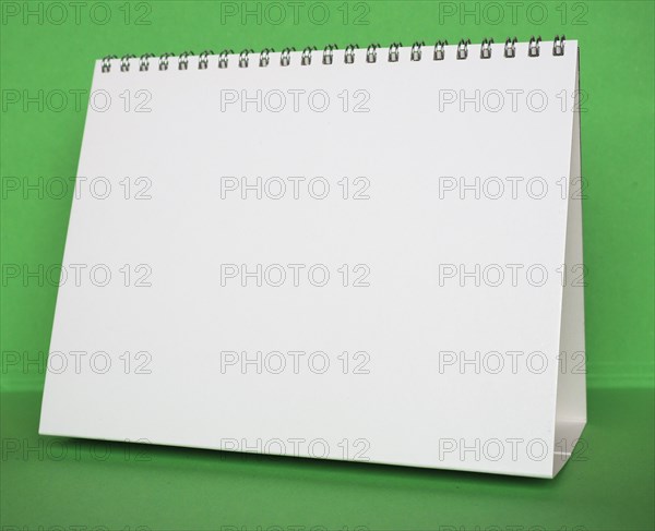 Blank calendar page