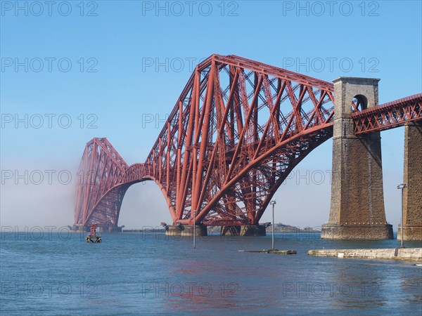 Forth Bridge over Firth of Forth in Edinburgh