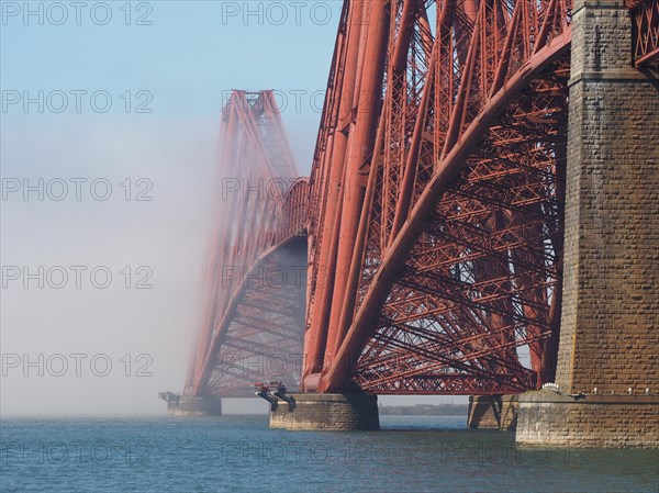 Forth Bridge over Firth of Forth in Edinburgh