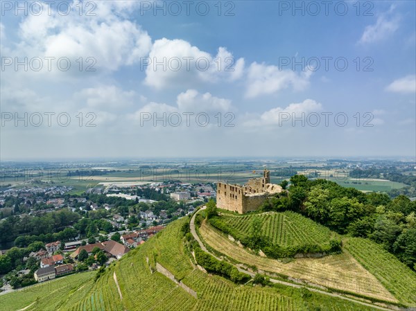 Aerial view of Staufen Castle